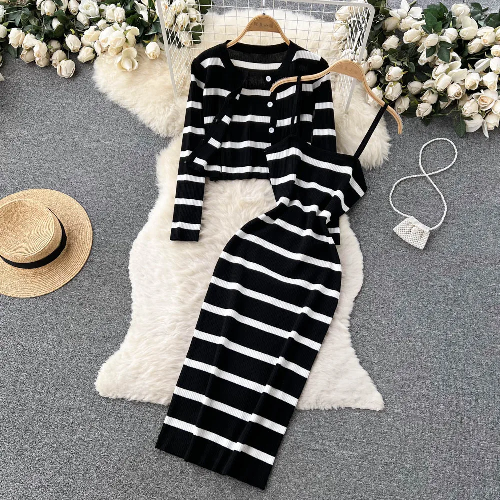 Winter Clothing Korean - Abito coreano con cinturino per spaghetti