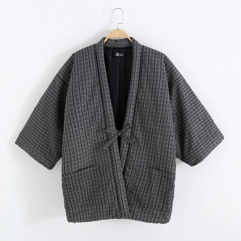 Traditional Winter Japanese Clothing - Nuova Giacca Hanten per Uomo, Cardigan