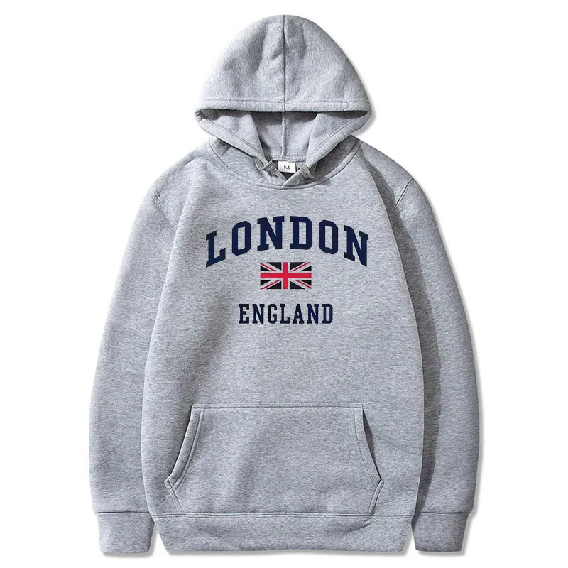 Winter Clothing London - Felpa con cappuccio da uomo, stile