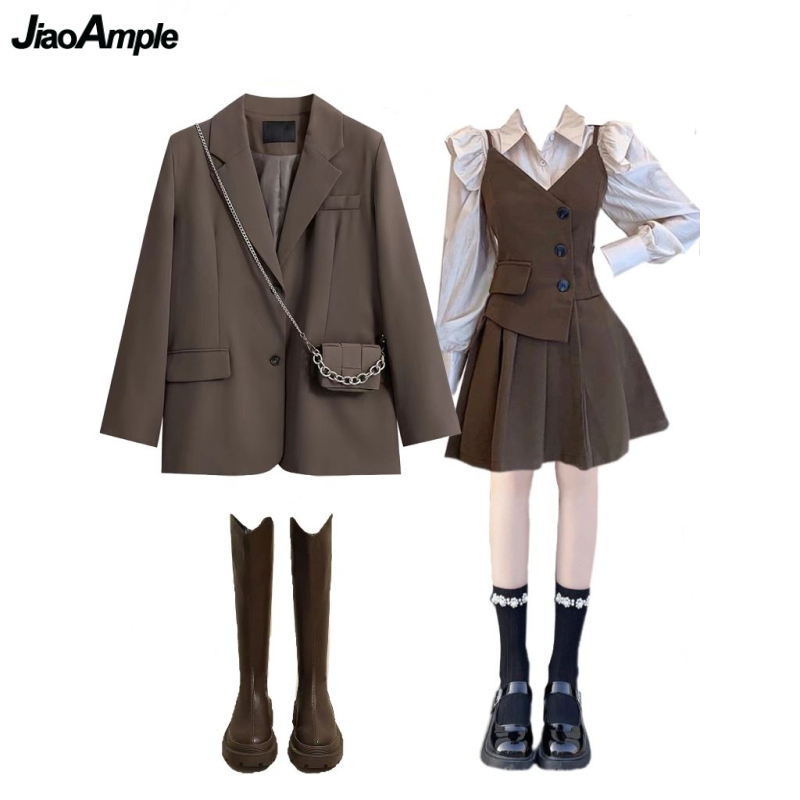 Winter Clothing Korean - Primavera Autunno Donna Moda Blazer Camicie