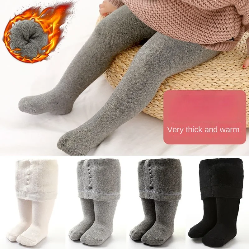 Winter Clothing For Toddlers - Collant bambino inverno autunno tinta unita