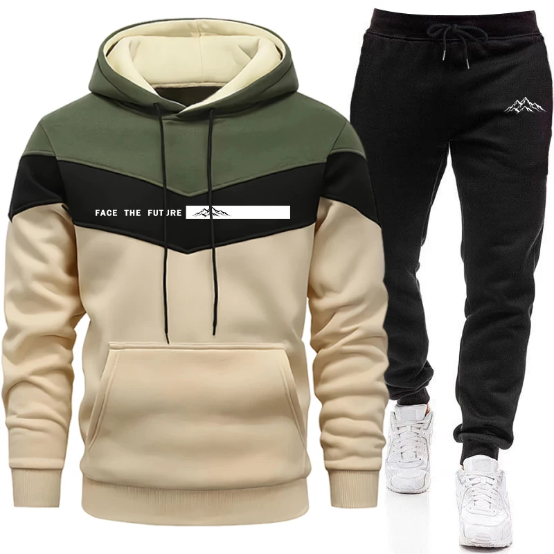Warm Winter Clothing - Tuta da uomo alla moda, felpa