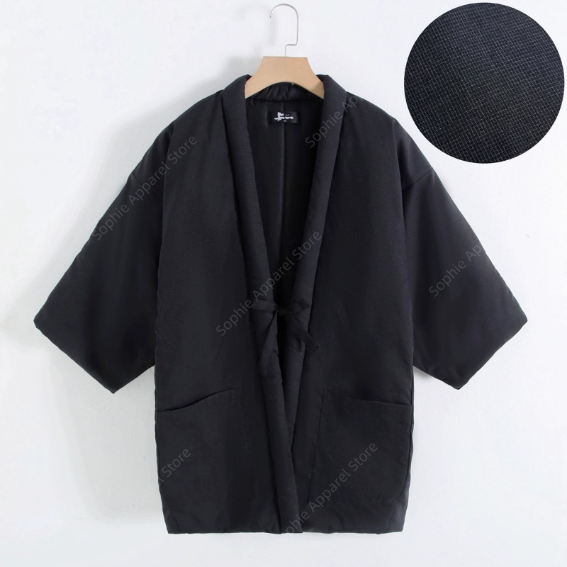 Traditional Winter Japanese Clothing - Giacca invernale da uomo Hanten stile