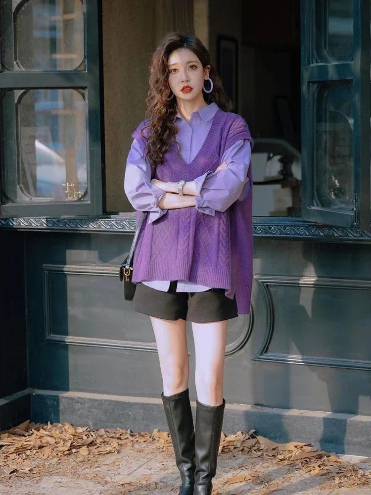 Gilet viola con scollo a V mag - Winter Clothing Trends For Women recensione e prezzo